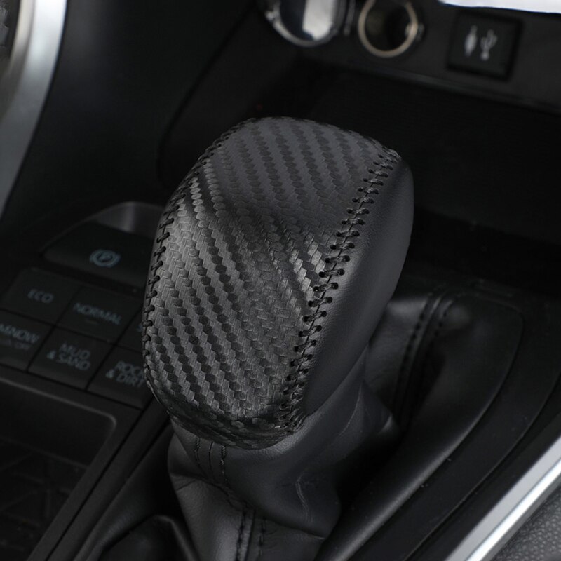 

Для Toyota RAV4 XA50 2019 2020 2021 2022 2023 2024, чехол из натуральной кожи для ручного шитья, рычаг переключения передач автомобиля, ручка, чехол
