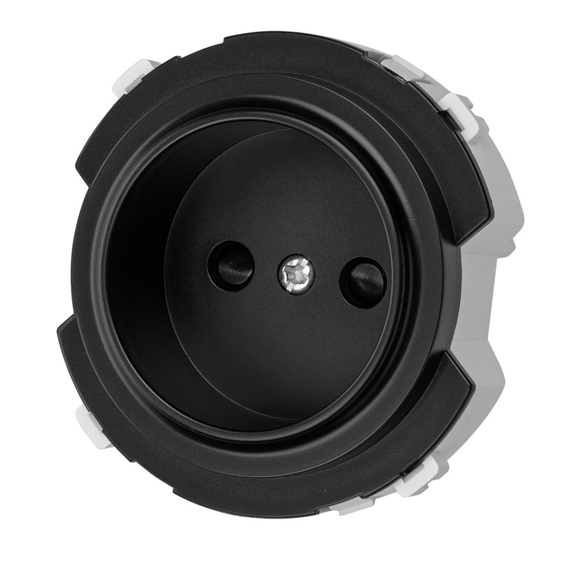 

Wallpad L6 черная матовая алюминиевая настенная розетка с USB