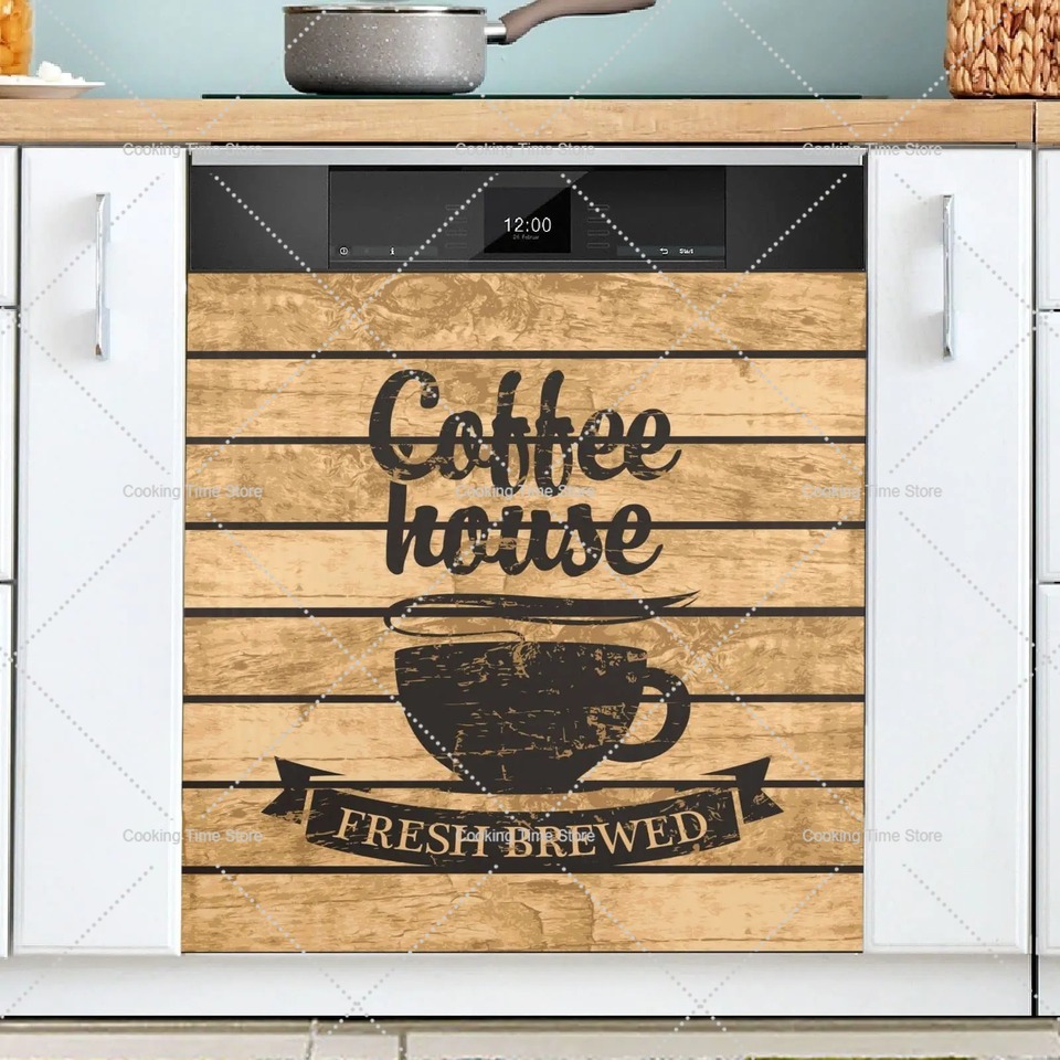 

Виниловая наклейка для посудомойки Cafe Theme