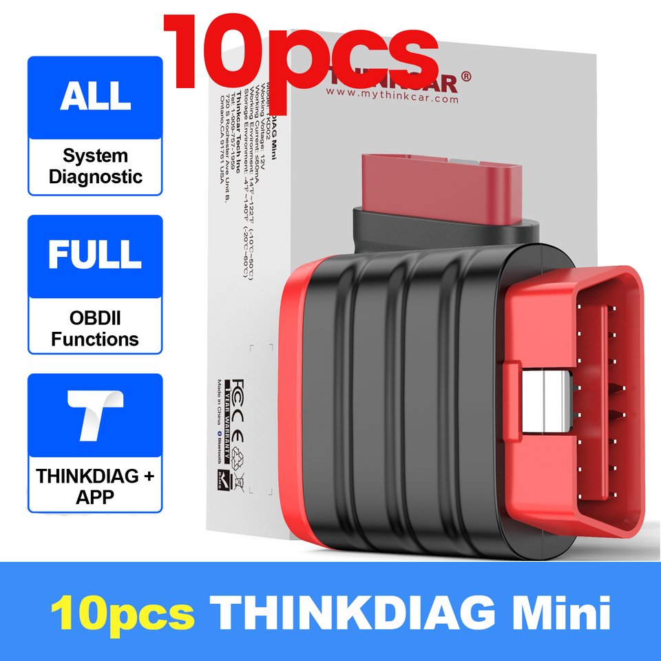 

THINKCAR THINKDIAG Mini obd2 сканер для всех автомобилей, полная диагностика системы, автоматический диагностический инструмент, чтение/очистка ошибок, пожизненное бесплатное обновление