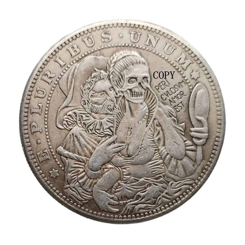 

Посеребренная копия монеты Morgan Dollar