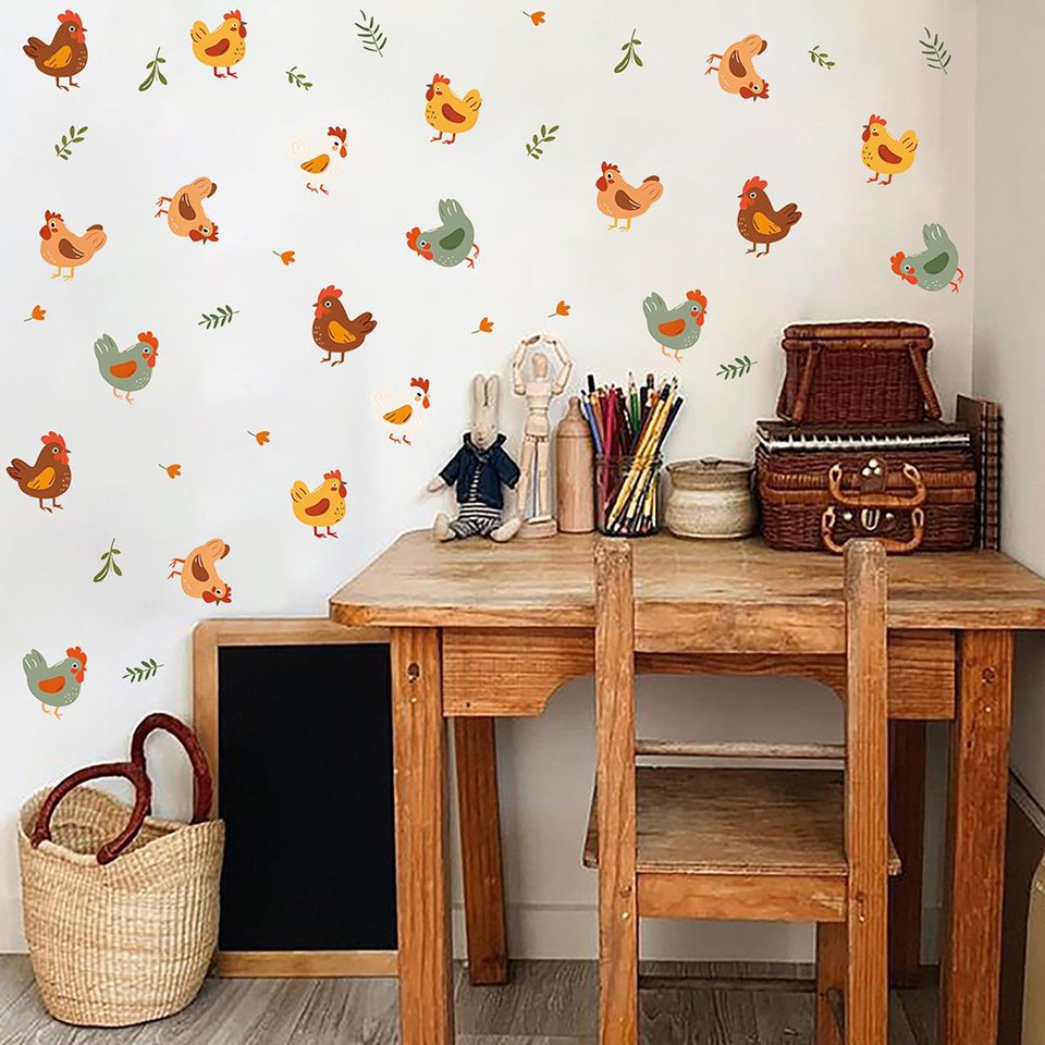 

Настенная наклейка Cartoon Farm Animal Chicken