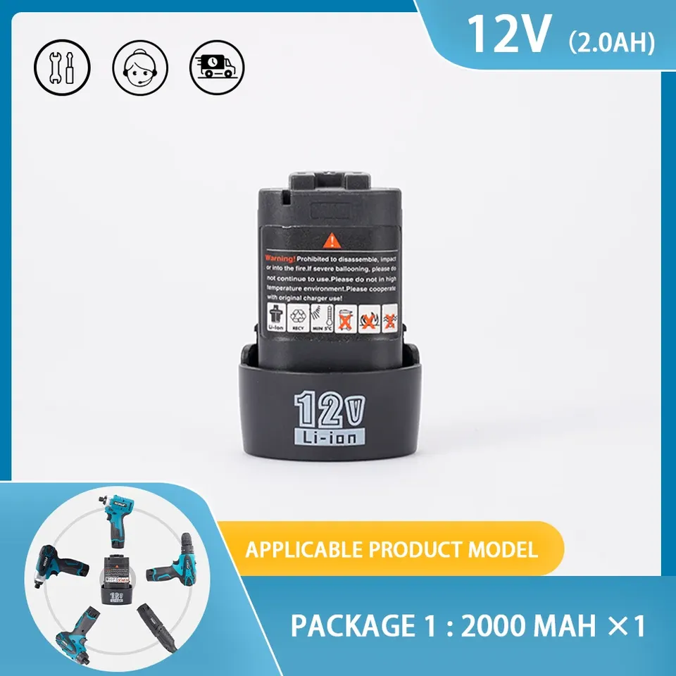 

Аккумулятор Hormy 12В 2000 мАч для инструмента Makita