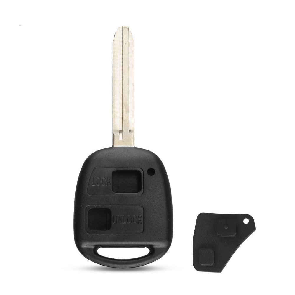 

KEYYOU для Toyota Camry Rav4 Corolla Prado Yaris Tarago Cruiser Land 2 кнопочный TOY41/TOY43/TOY47/TOY48 чехол для дистанционного ключа с прокладкой