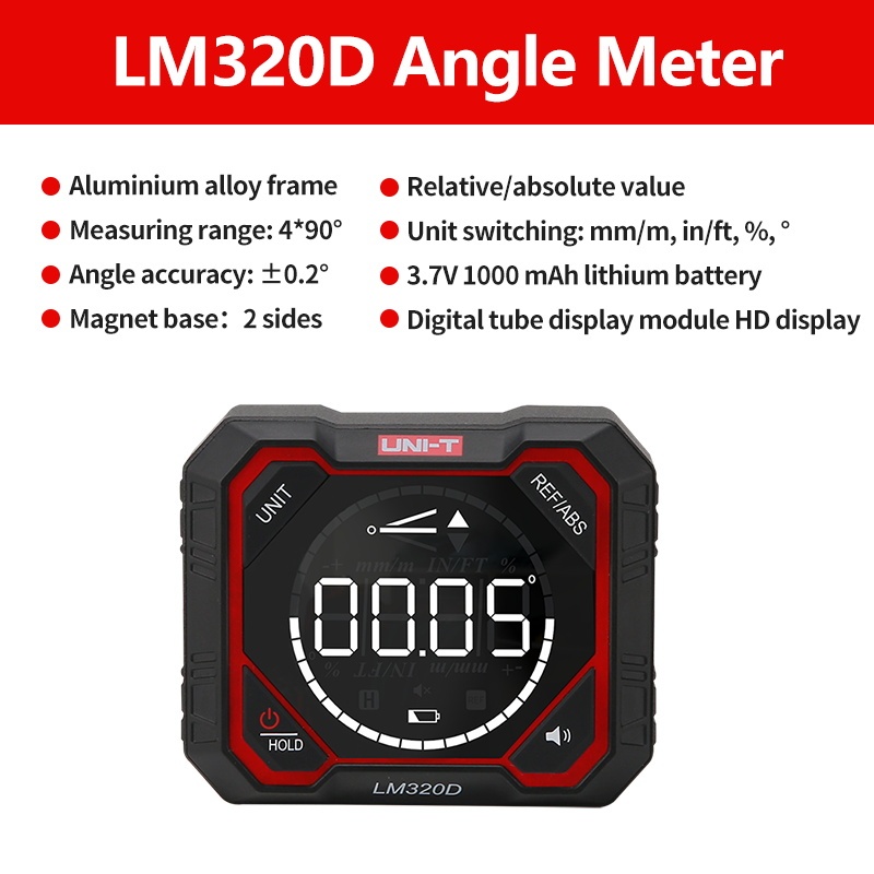 

UNI-T цифровой инклинометр LM320D/LM320E/LM320F