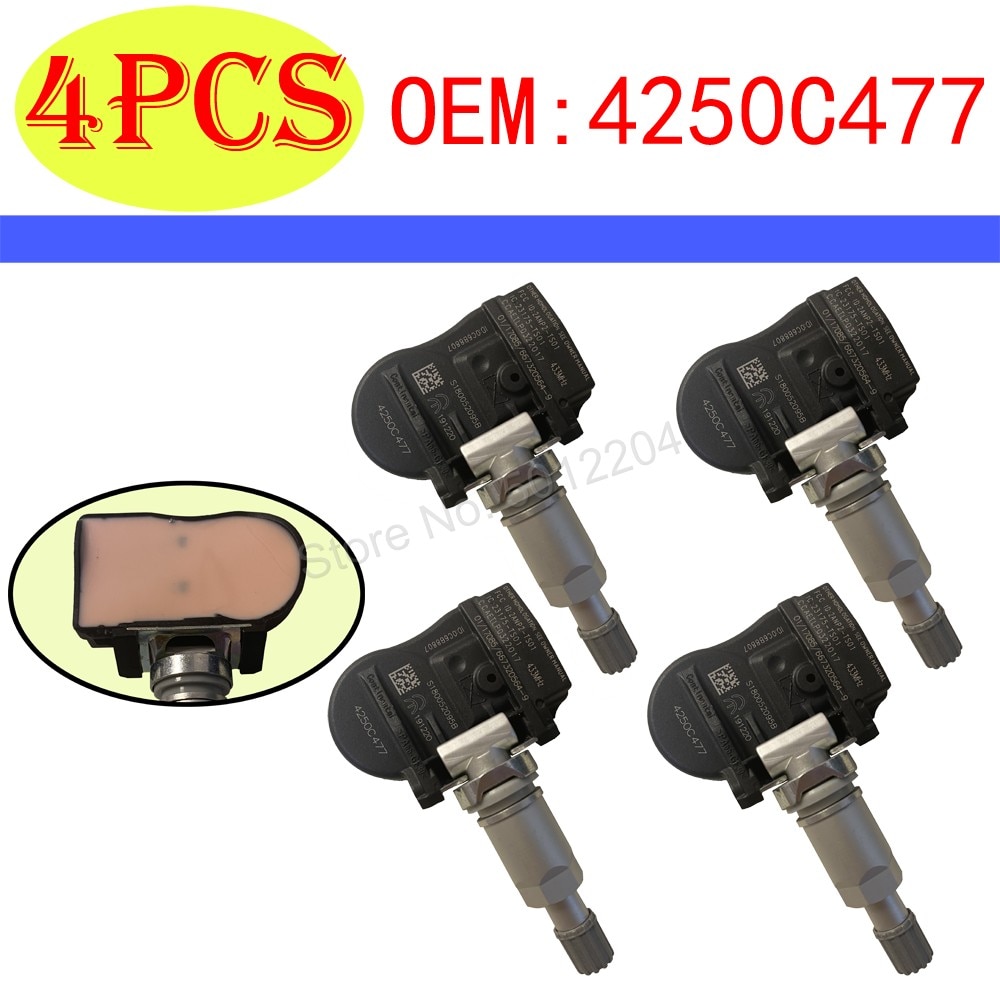 

Датчик контроля давления в шинах TPMS 4250C477 433 МГц для Citroen C Zero Peugeot 4008 iOn Mitsubishi ASX L200 Lance
