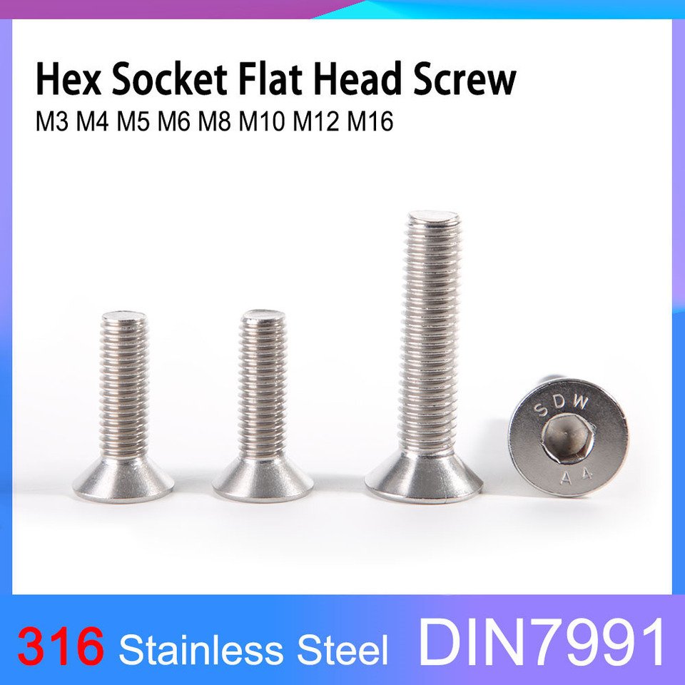 

DIN7991 A4-70 316 Винты из нержавеющей стали M16