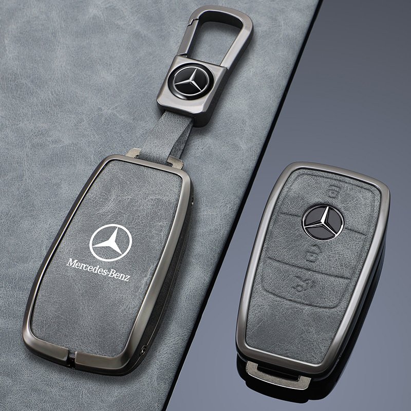 

Кожаный чехол для дистанционного ключа из цинкового сплава для Mercedes Benz A C E S G Class GLC CLE CLA GLB GLS W177 W205 W213 W222 X167 AMG