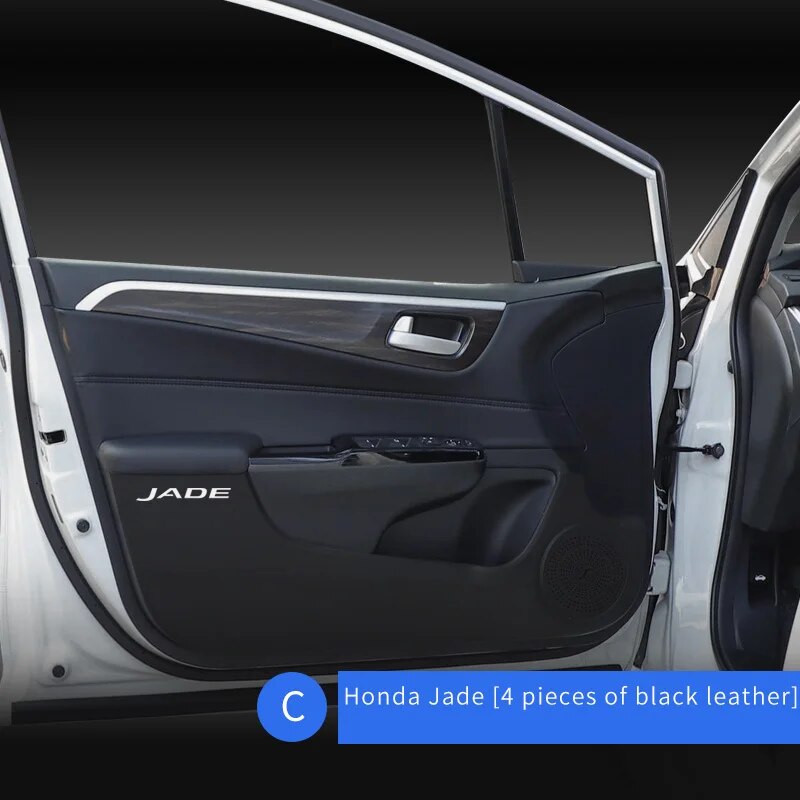 

Автомобильная пороговая полоса для Honda Jade 2013-2019, водонепроницаемая паста из искусственной кожи с защитой от царапин, внутренняя защита, декоративные аксессуары