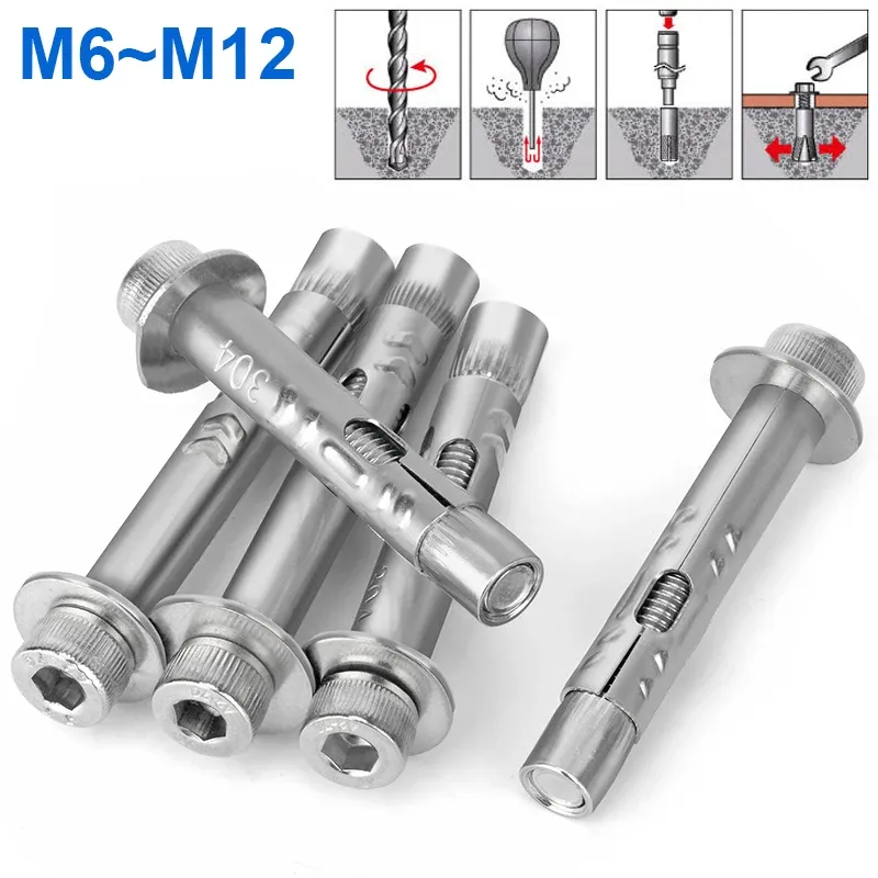 

Болты-анкеры из нержавеющей стали M6 M8 M10 M12