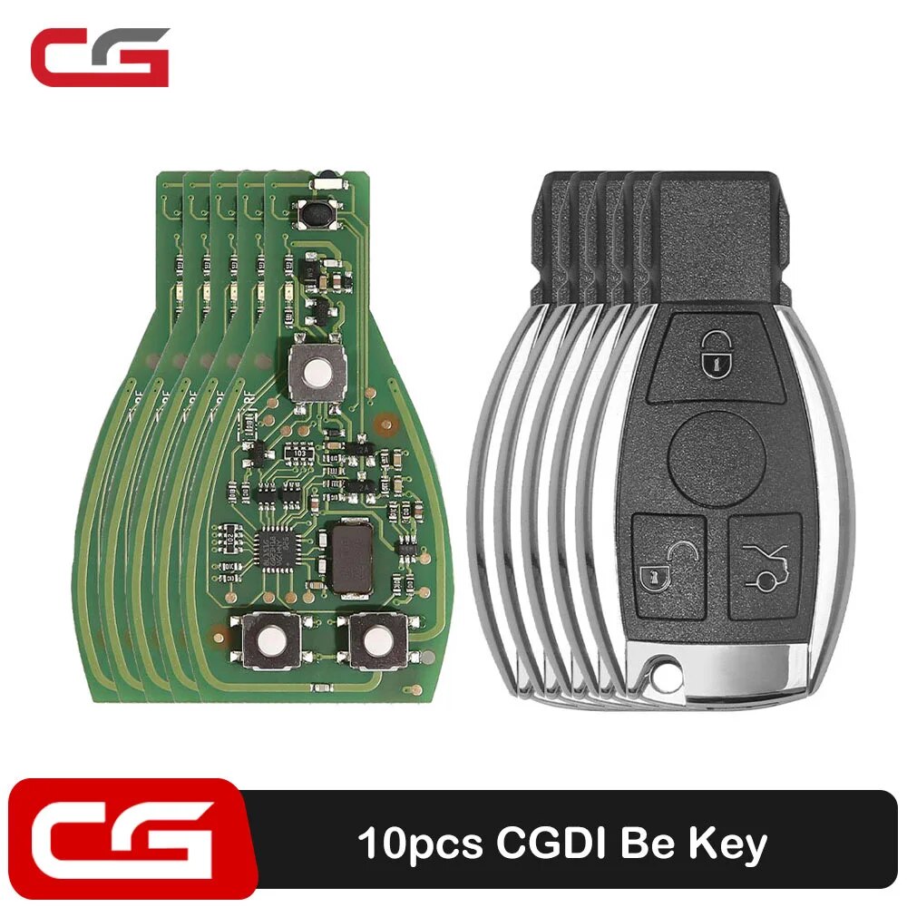

Оригинальный ключ CGDI MB с умным ключом, 3 кнопки для Mercedes Benz с 5 бесплатными жетонами