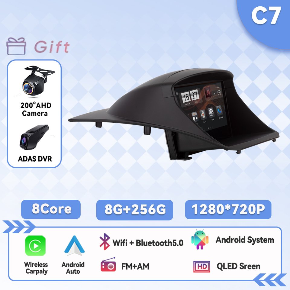 

Автомобильный радиоприемник для Ford Fiesta MK6 2009-2017, экран Android 15, мультимедийный видеоплеер, стереонавигация, GPS, беспроводной Carplay 4G BT