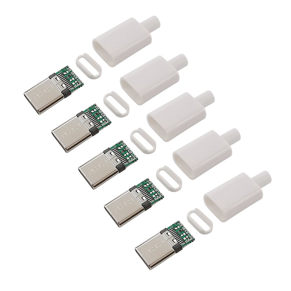 

5 шт. Type-C USB 3.1 разъемы черные белые