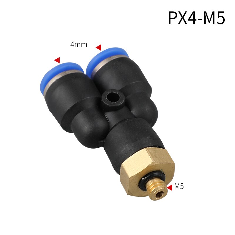 

Пневматические фитинги Y-образные PX4 6 8 10 12 мм