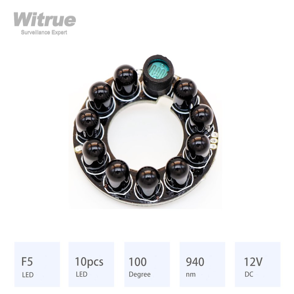 

Witrue FY-Z10F ИК-доска 10 зерен 940 нм для объективов 2,8/3,6/4 мм