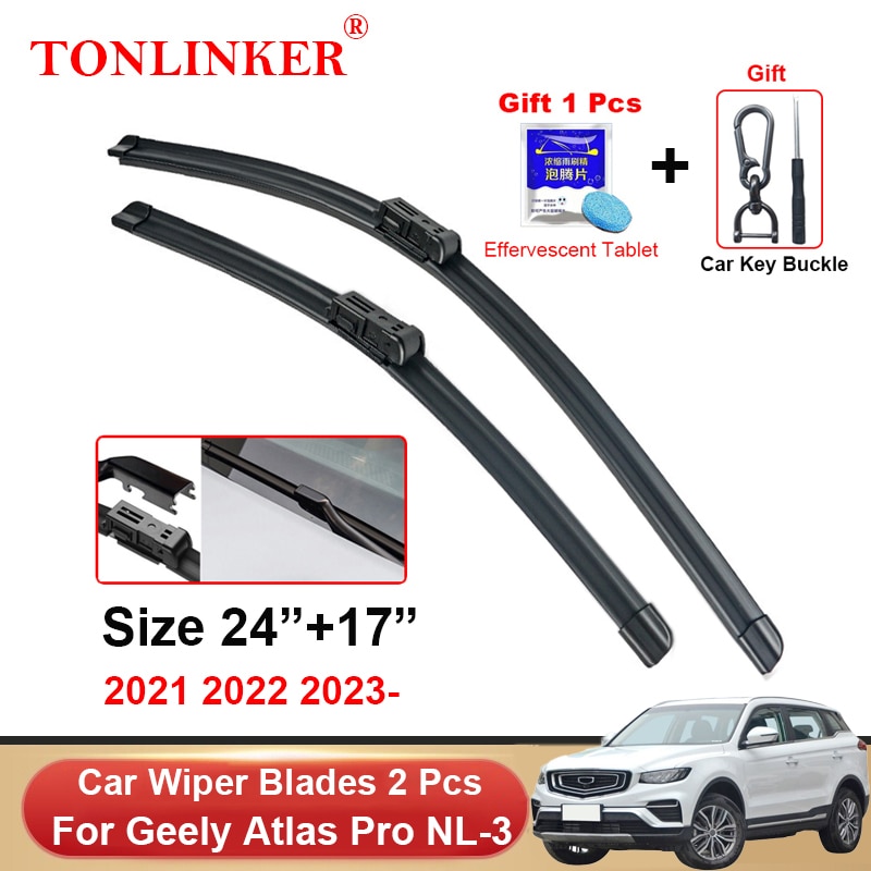 

Автомобильные щетки стеклоочистителя TONLINKER, аксессуары For Geely Atlas Pro NL-3 2021 2022 2023, автомобильные аксессуары, щетки стеклоочистителя переднего ветрового стекла, товары для резки