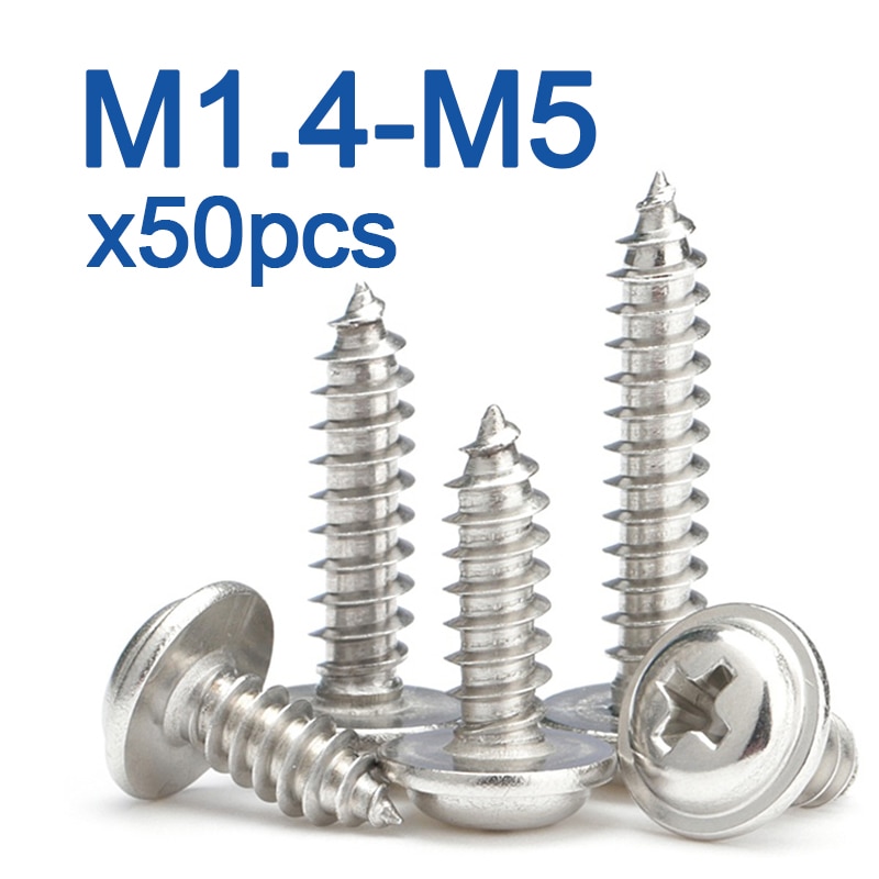 

Саморезы из нержавеющей стали AZKD M1.4-M5 50 шт.