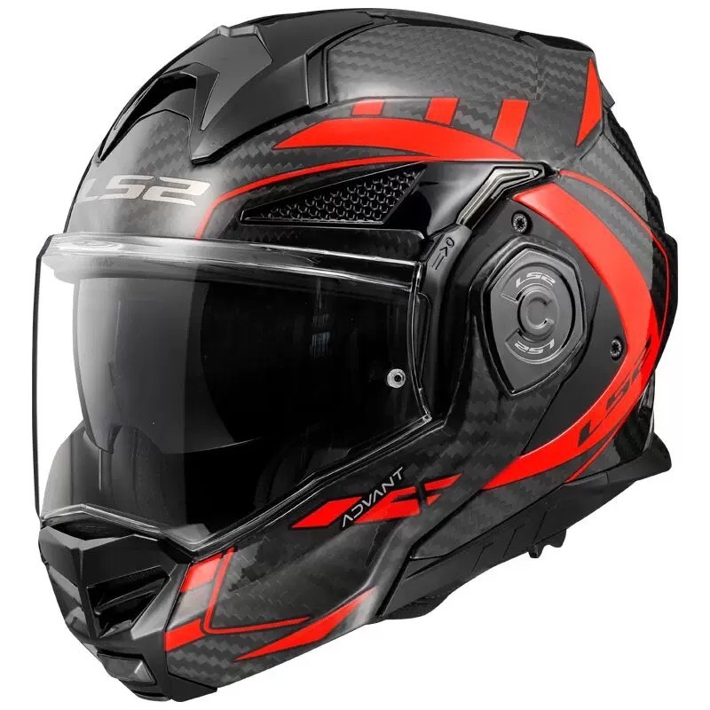 

LS2 FF901 Углеродное волокно Valiant Flip up 180 ° Вращающийся солнцезащитный козырек с двойной линзой Casco Casque Capacete мотоциклетный шлем