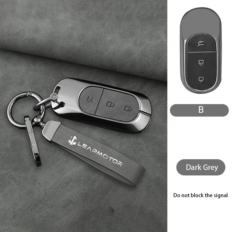 

Чехол для ключей из цинкового сплава для Leapmotor t03 s01 c11 для Leapmotor C01 T03 S01 C11 2023, левый держатель для двигателя, брелок для ключей