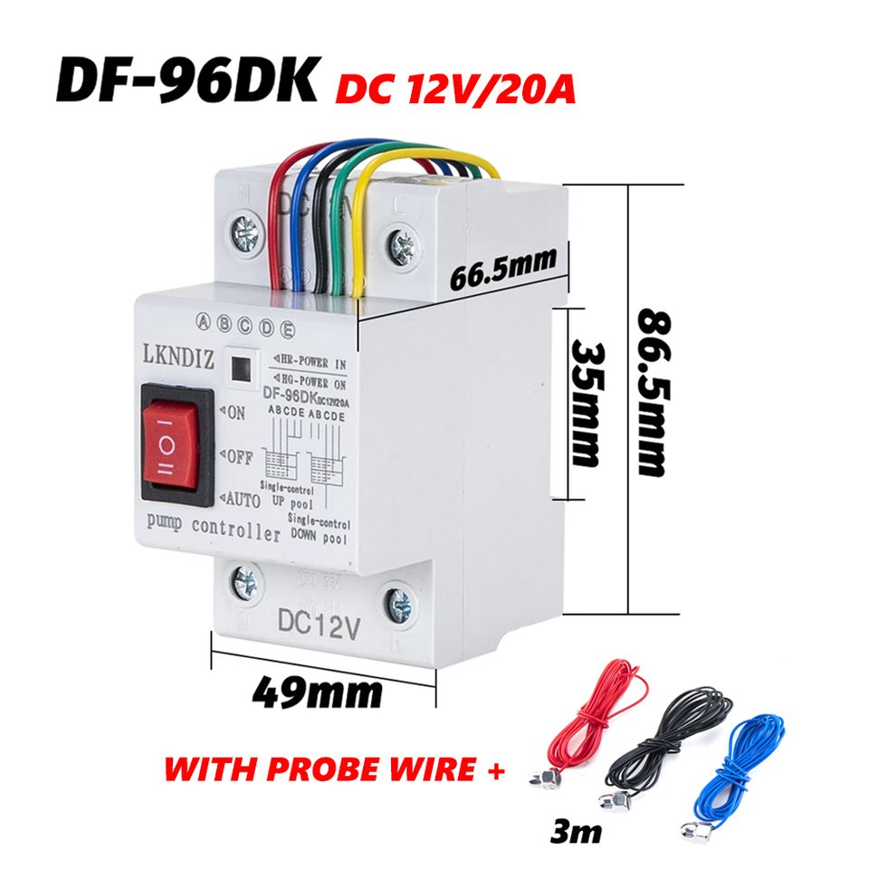 

Автоматический контроллер уровня воды NIN DIY Supplies 12В 24В 20А