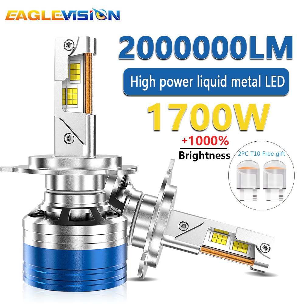 

EAGLEVISION светодиодные фары для автомобиля светодиодные фары Canbus 6000K высокой мощности 1700 Вт маяк 9005 9006 9012 H1 H4 H7 H11 12 В 24 В