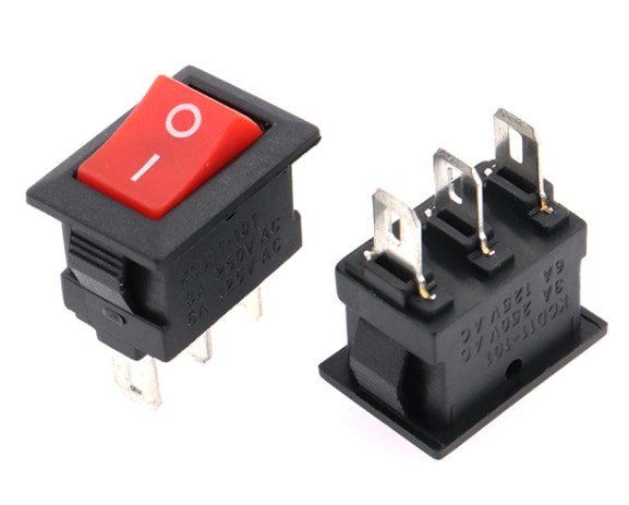 

5 шт., кнопочный переключатель 10x15 мм, 2 канала, 3 канала, 2 канала, 3 канала, 2 контакта, 3 А, 250 В, KCD11, встроенный переключатель вкл/выкл, 10 мм * 15 мм, черный, красный, белый