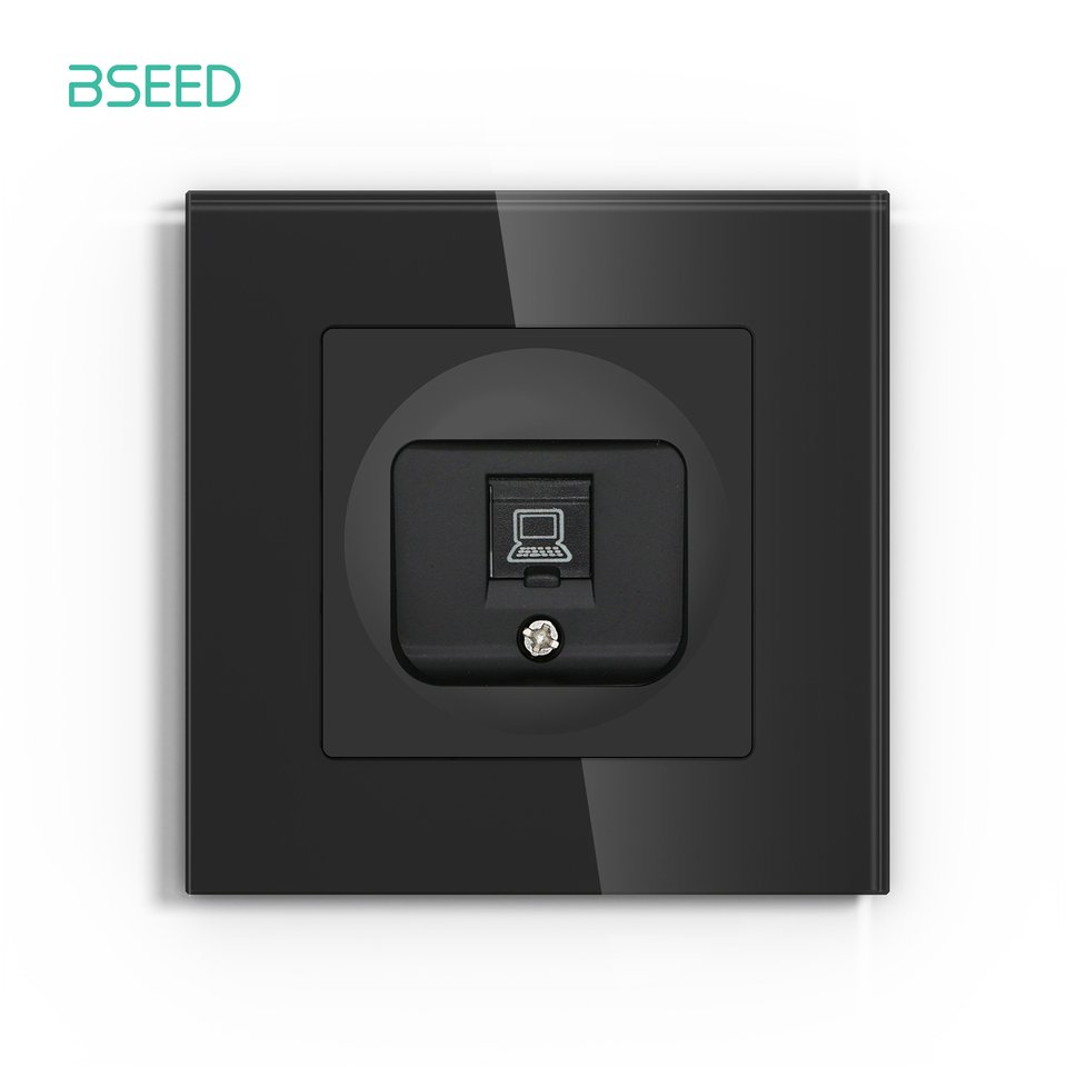 

BSEED EU стандартная настенная розетка со стеклянной панелью