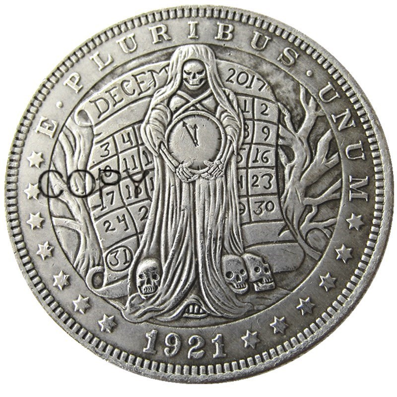 

Посеребренные копии монет HB(17) US Hobo 1921 Morgan Dollar