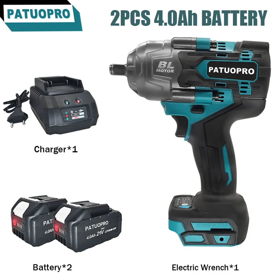 

PATUOPRO 2200N.m Бесщеточный аккумуляторный гайковерт Makita 18 В