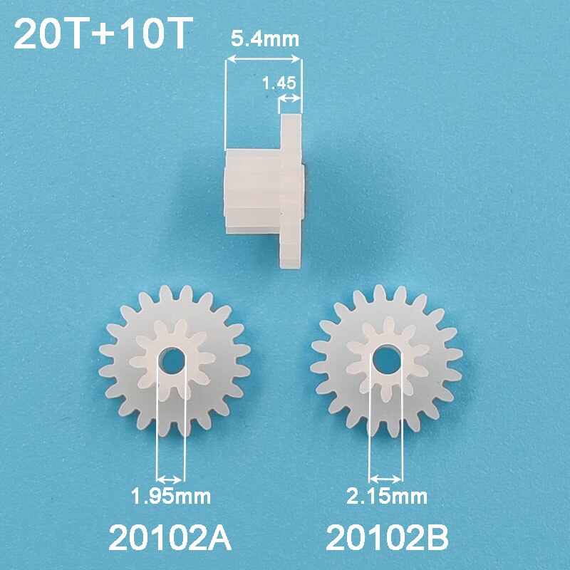

Пластиковые шестерни 20T+10T 0,5M