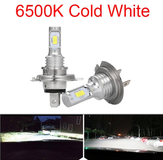 

2 шт. CSP 12000LM H7 H4 H11 Светодиодная автомобильная фара 80 Вт высокой мощности H1 H8 H9 HB4 HB3 9005 9006 881 H27 Турболампа 6000K Белый автомобильный свет