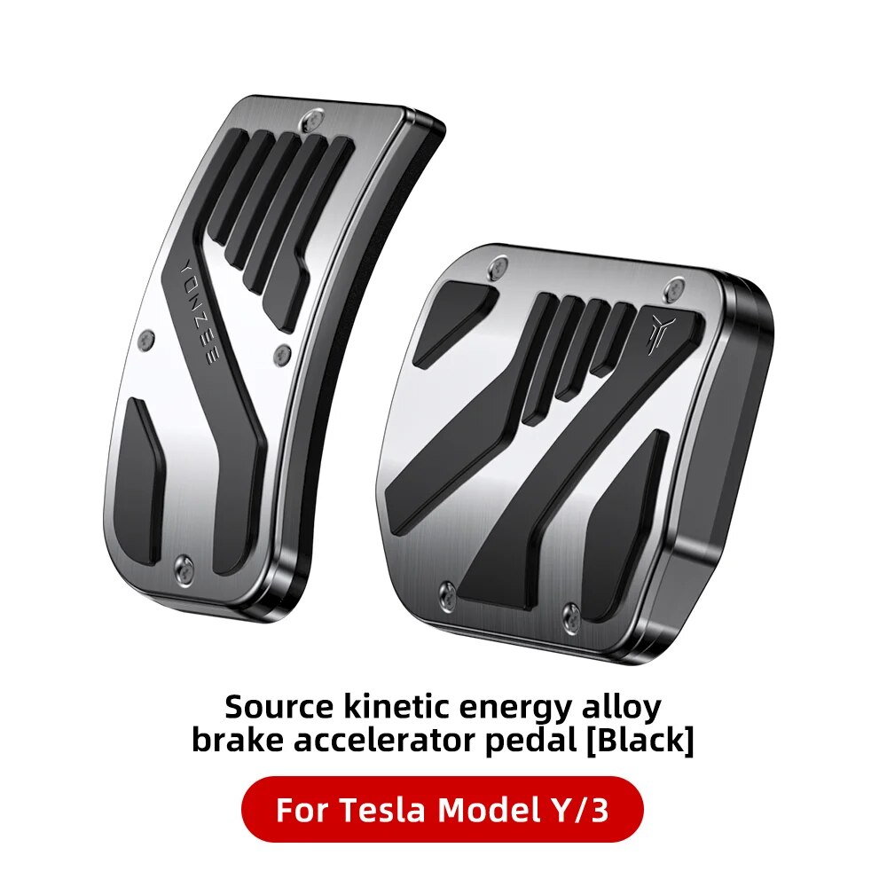 

YZ для новой модели Tesla 3 Y Highland 2017-2025, чехол для ножных педалей, аксессуары, нескользящий акселератор из алюминиевого сплава, газовое топливо, тормоз