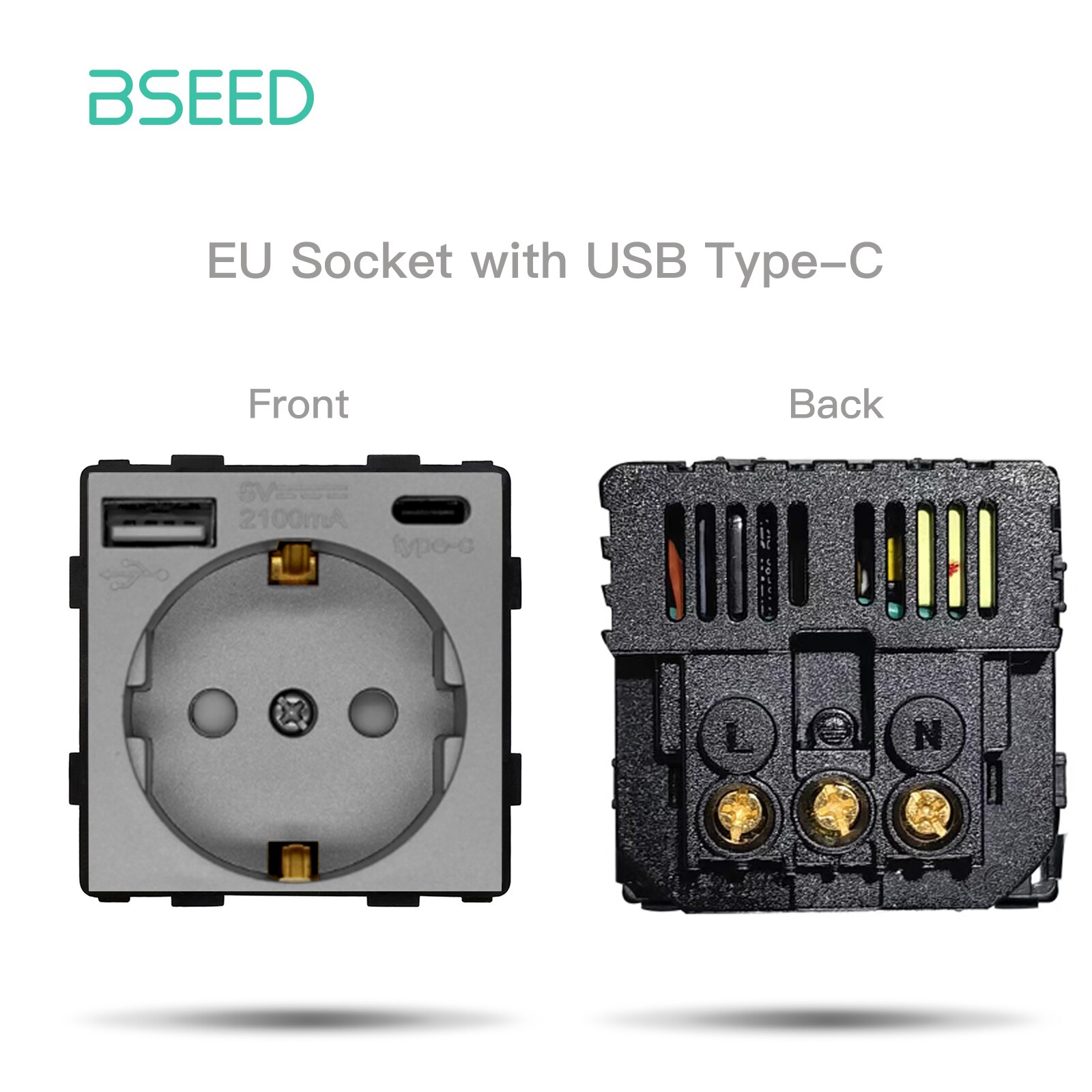 

BSEED Настенная панель переключателя с розеткой USB
