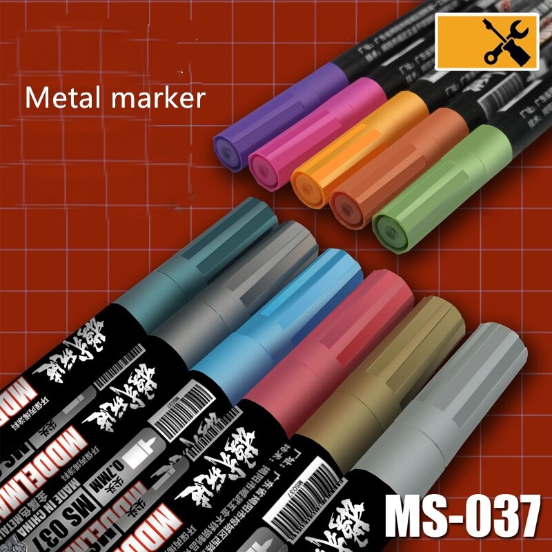 

Маркеры акриловые металлические 11 цветов MKB-037