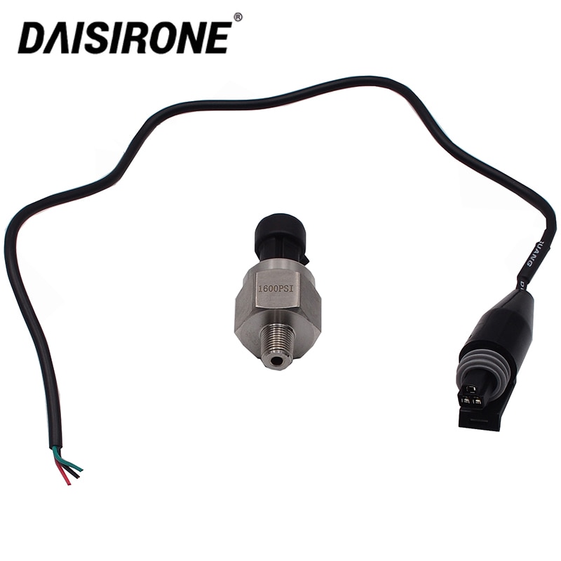

DC 5V 1/8NPT датчик давления, датчик из нержавеющей стали, масло, воздух, вода, 30/100/150/200/300/500/1000/1600 psi