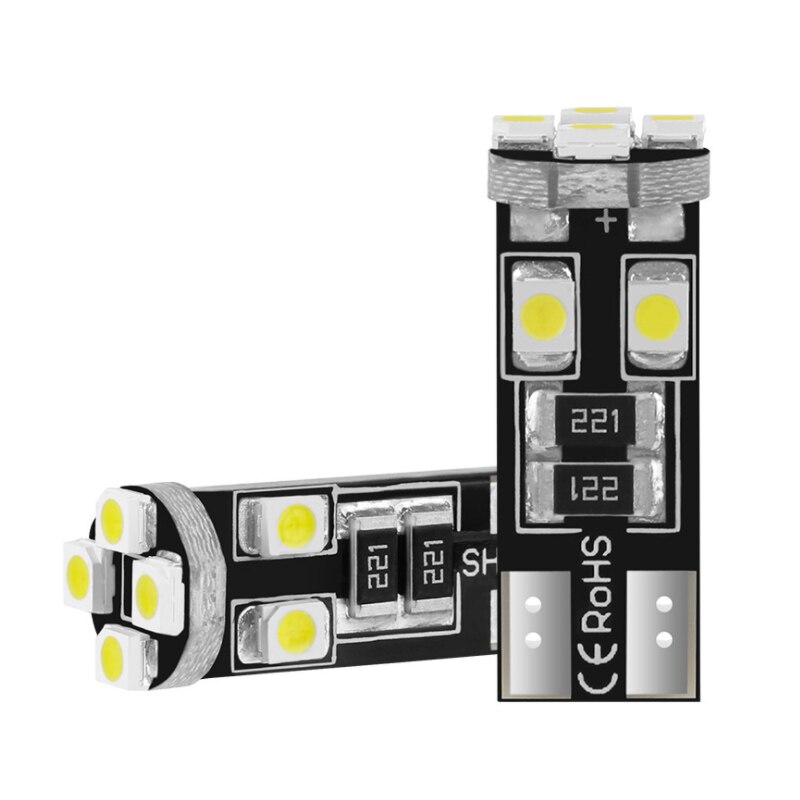 

2 шт., Автомобильные светодиодные лампы для чтения T10 1210 3528 8smd