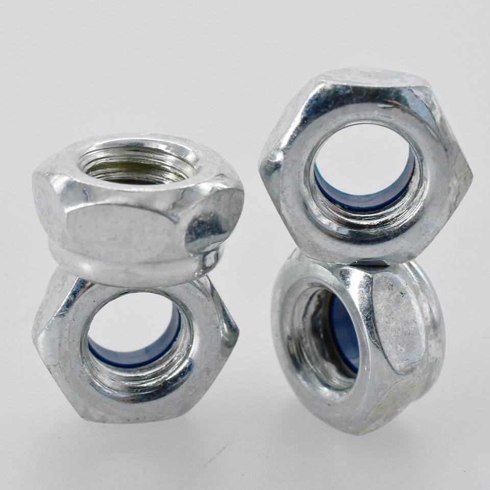 

DIN985 M2 M2.5 M3 M4 M5 M6 M7 M8 M10 M12 304 Шестигранная нейлоновая вставка самоблокирующаяся гайка скользящая вставка блокирующие гайки