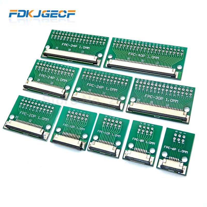 

FDKJGECF ФPC/FFC переходная пластина для разъемов 6P/8P/10P/20P/30P/40P/60P