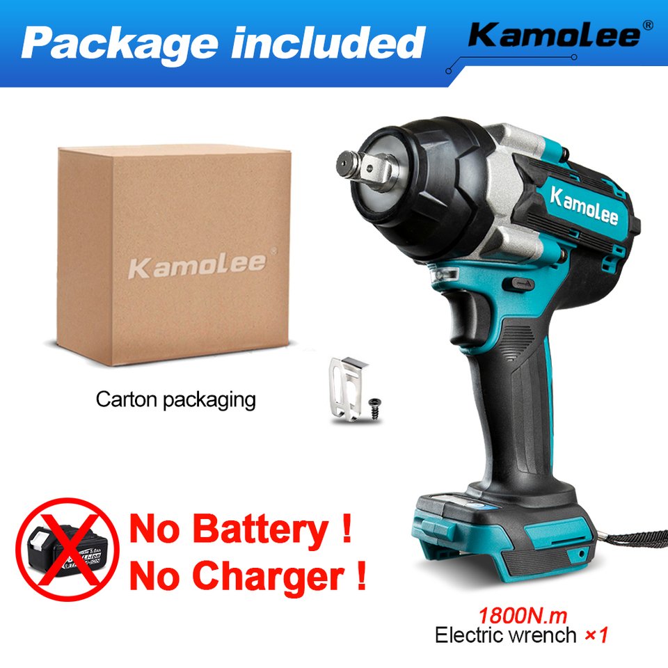 

Электрический ударный гайковерт Kamolee DTW700 1800 Нм