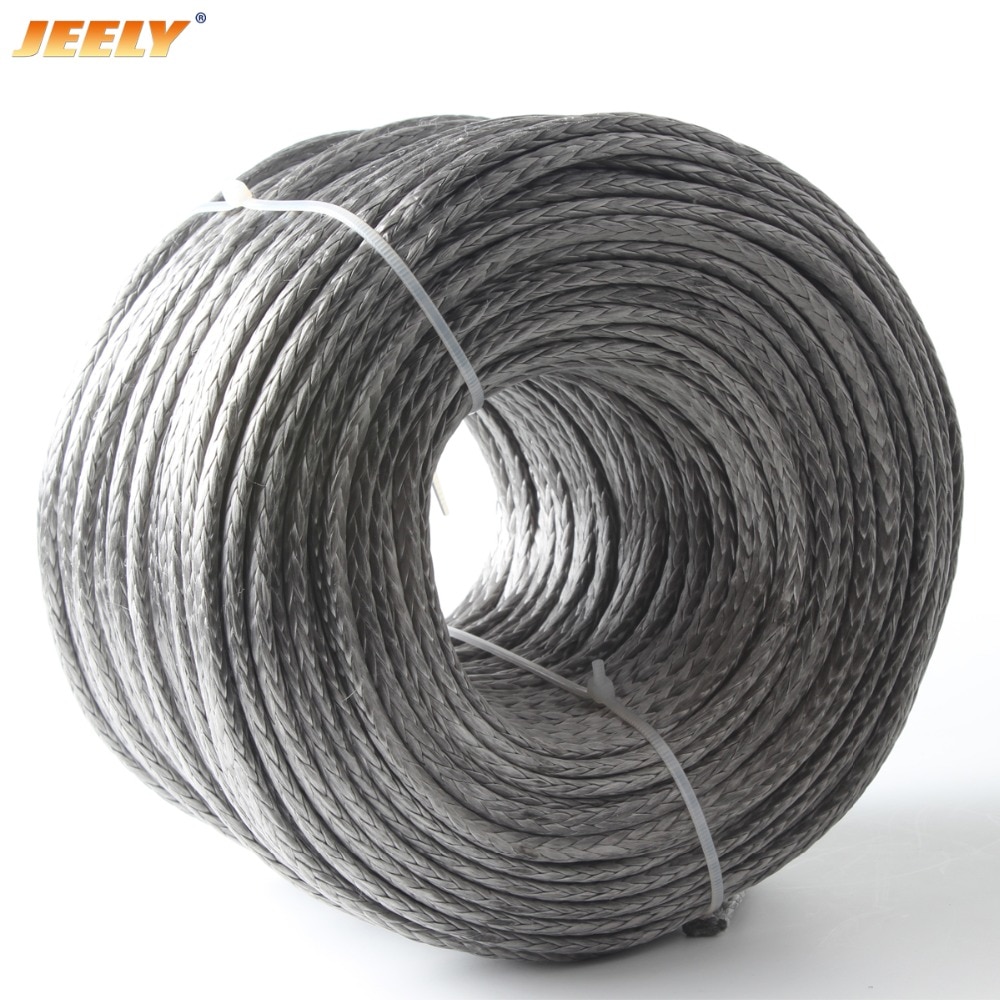 

Jeely 6 мм 5 м/10 м планер буксировочные тросы UHMWPE веревка 3260 кг лебедка