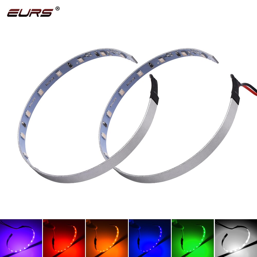

EURS LED Devil Eyes Angel Demon Evil Eye DRL Светодиодный модуль Фара Проектор Объектив Модернизация Красный Синий Желтый Белый Зеленый