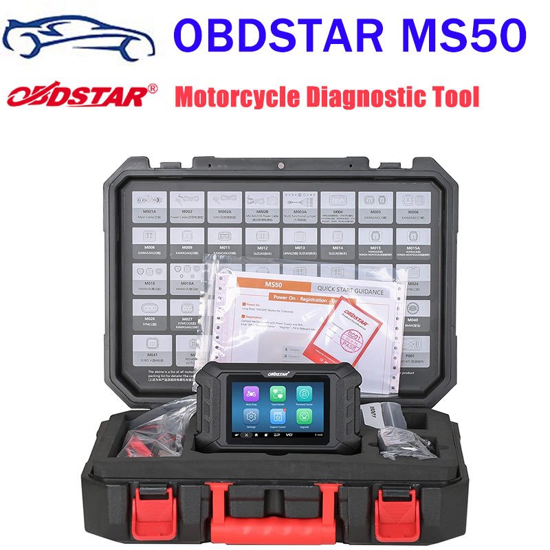 

OBDSTAR MS50 Стандартная 5-дюймовая новая версия интеллектуального диагностического инструмента для мотоциклов Программа ключей и инструментов ЭБУ P50 MS80 MS70