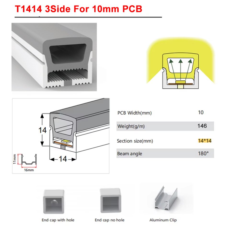 

FUNZENXIN Гибкая светодиодная трубка из силикона IP67