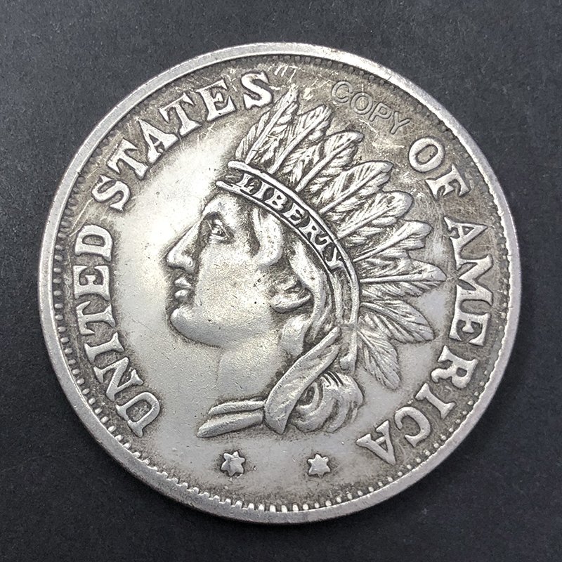 

Медная копия монеты US 1851
