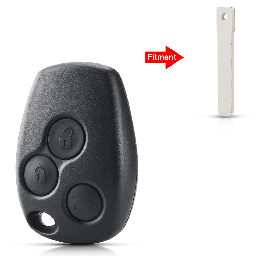 

DANDKEY 3 Button Key Case For Renault Trafic Vivaro Primastar Movano Remote Fob Shell 206 207 307 306 Key