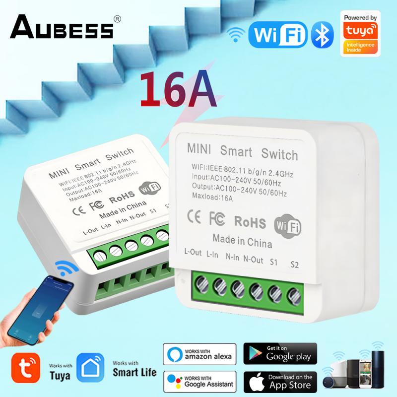 

Смарт-переключатель Tuya с Wi-Fi, 16 А