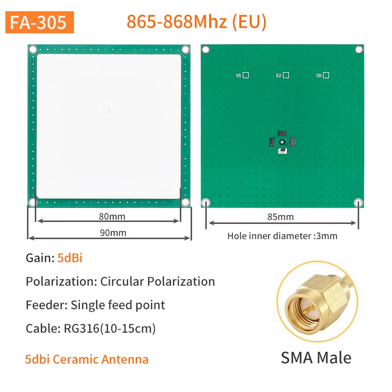 

RFID керамическая антенна FA-30X + FM-503
