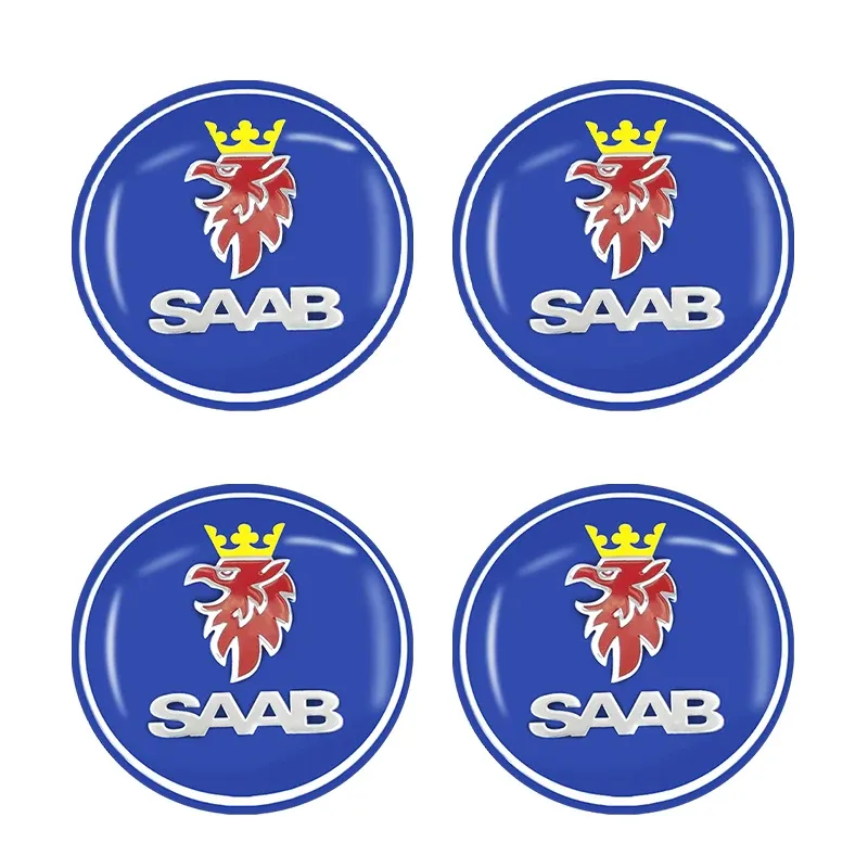 

56 Мм Наклейки На Центральную Крышку Колеса Для SAAB 9-3 9-5 93 9-7 600 99 9-X 97X Turbo X Monster 9-2X GT750 Автомобильные А...