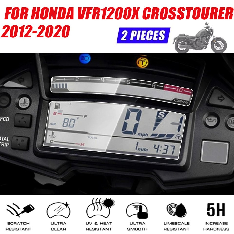 

Для HONDA VFR1200X VFR 1200X CROSSTOURER 12-20 мотоциклетный кластер с царапинами, экран приборной панели, защитная пленка для инструментов