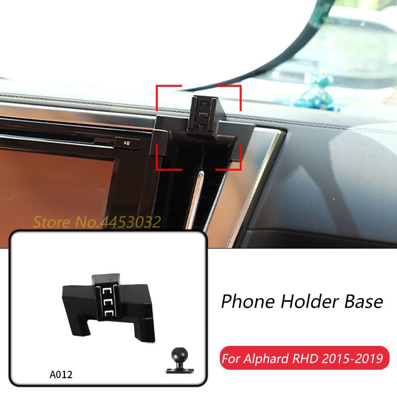 

17 мм специальные крепления для Toyota Alphard автомобильный держатель телефона GPS поддерживающий фиксированный кронштейн база для выхода воздуха аксессуары 2015-2021